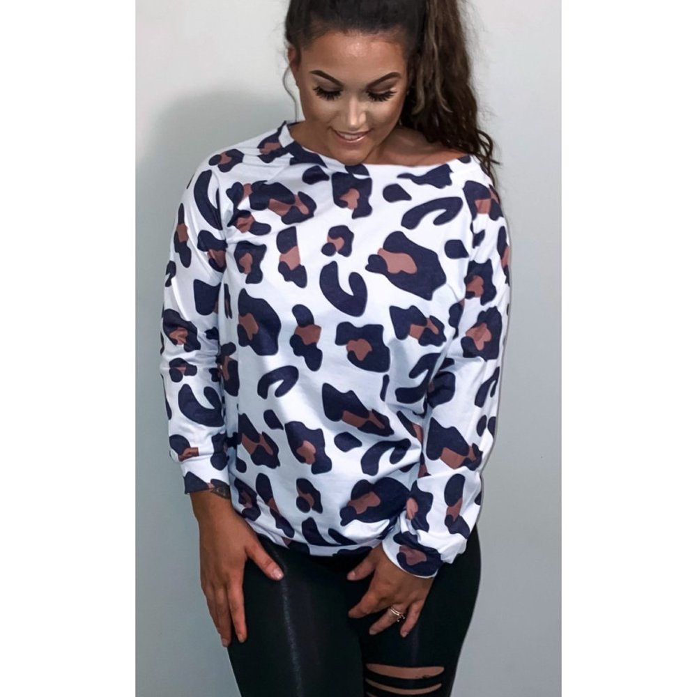 all mad here top: leopard - Best Seller!